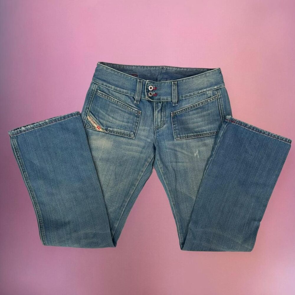 Vintage Diesel Y2K double button bootcut jeans